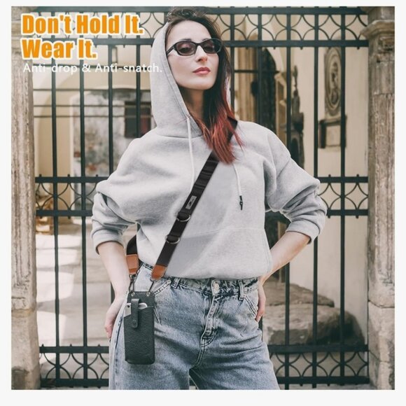 Crossbody Cell Phone Lanyard - Universal Crossbody Phone Strap Adjustable Strap - Picture 4 of 10